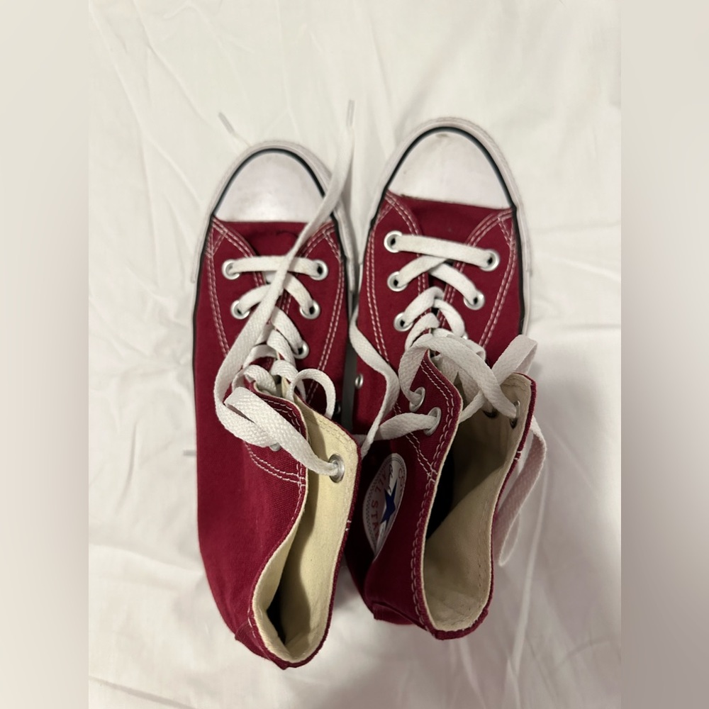Maroon Converse High Tops